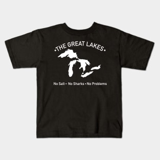 The Great Lakes No Salt, No Sharks, No Problem Kids T-Shirt